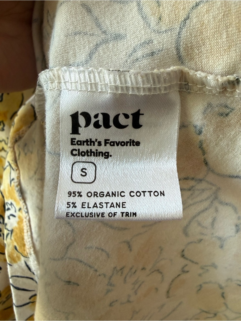 Pact Reverie Jolene Yellow Floral Tie Back Dress Cottagecore Coquette Vacation - Picture 10 of 11